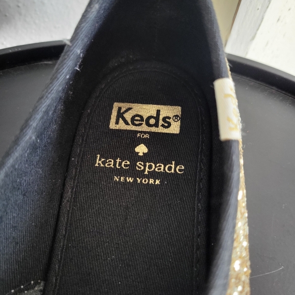 Keds ♠︎ Kate Spade New York Gold Glitter Shoes - Picture 8 of 15